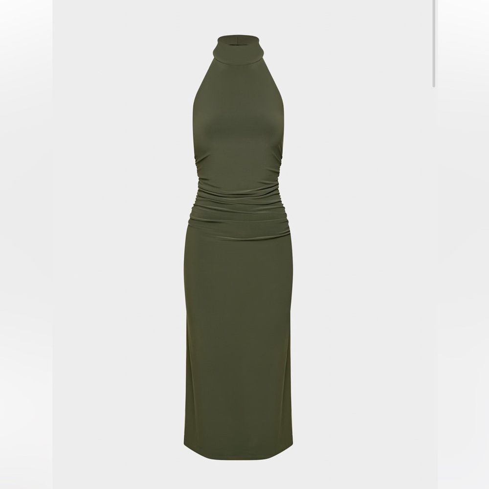 Aritzia Olive Midi Dress